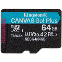 Kingston Canvas Go Plus microSDXC 64GB Class 10 με αντάπτορα