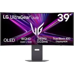 LG UltraGear 39GX900A-B Ultrawide OLED HDR Curved Monitor 39" QHD 3440x1440 240Hz με Χρόνο Απόκρισης 0.03ms GTG