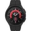 Samsung Galaxy Watch5 Pro LTE Titanium 45mm Αδιάβροχο με Παλμογράφο (Black)
