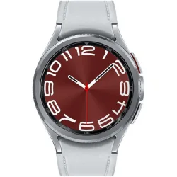Samsung Galaxy Watch6 Classic LTE Stainless Steel 43mm Αδιάβροχο με eSIM και Παλμογράφο (Ασημί)