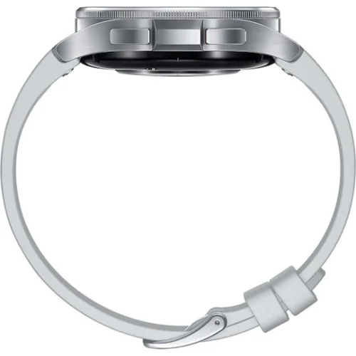 Samsung Galaxy Watch6 Classic LTE Stainless Steel 43mm Αδιάβροχο με eSIM και Παλμογράφο (Ασημί)