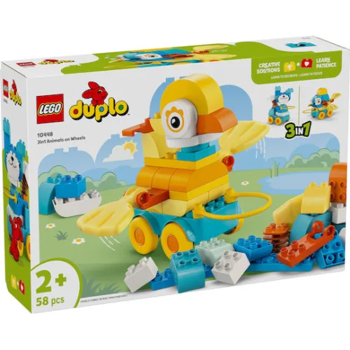 LEGO Duplo 3in1 Animals on Wheels για 2+ Ετών 58τμχΚωδικός: 10448