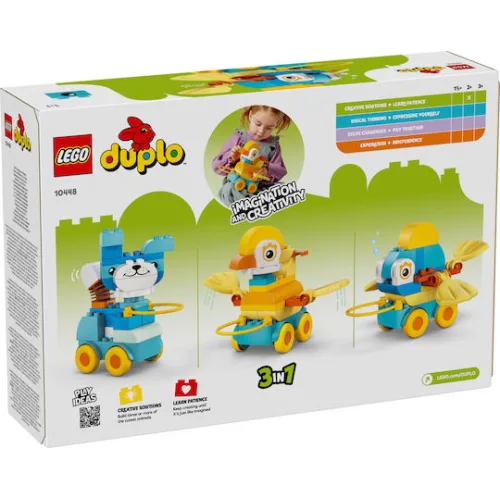 LEGO Duplo 3in1 Animals on Wheels για 2+ Ετών 58τμχΚωδικός: 10448