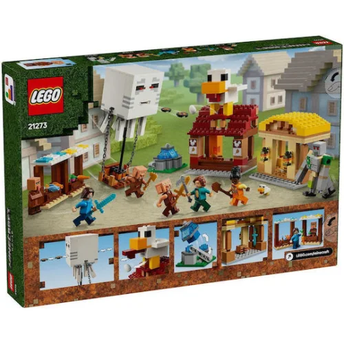 LEGO Minecraft The Ghast Balloon Village Attack για 10+ Ετών 555τμχΚωδικός: 21273