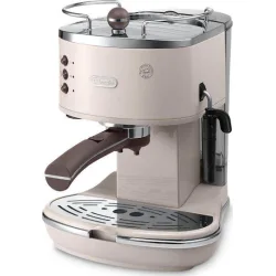 De'Longhi Icona Vintage Μηχανή Espresso 1100W Πίεσης 15bar Λευκή