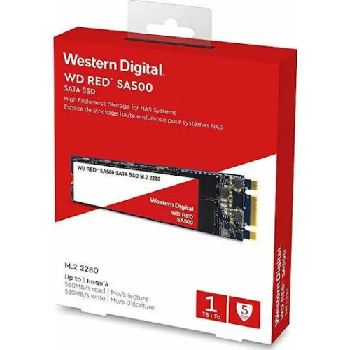 Western Digital Red SA500 SSD 1TB M.2 SATA IIIΚωδικός: WDS100T1R0B