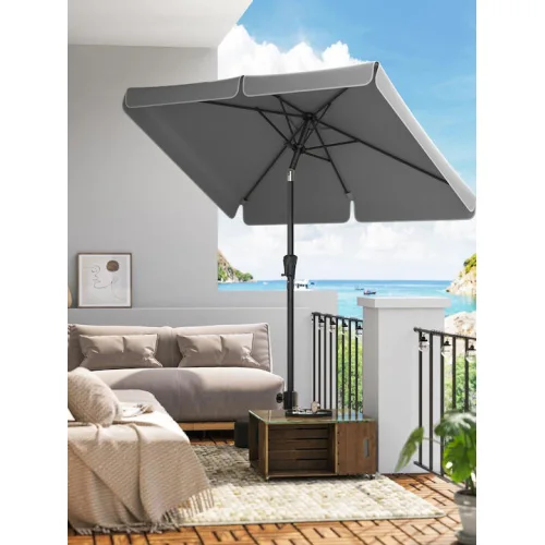 Ομπρέλα Δαπέδου Τετράγωνη Μεταλλική Γκρι 1.5x1.5mΚωδικός: GPU048G01