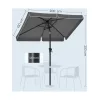 Ομπρέλα Δαπέδου Τετράγωνη Μεταλλική Γκρι 1.5x1.5mΚωδικός: GPU048G01
