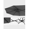 Ομπρέλα Δαπέδου Αλουμινίου Γκρι με Βάση Στήριξης 4.6x2.7mΚωδικός: GPU36GY