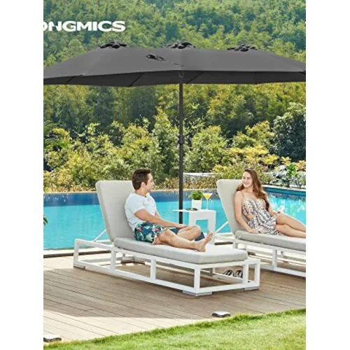 Ομπρέλα Δαπέδου Αλουμινίου Γκρι με Βάση Στήριξης 4.6x2.7mΚωδικός: GPU36GY