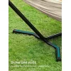Songmics Αιώρα Διπλή Υφασμάτινη με Βάση Μαύρη 210x150εκ.
