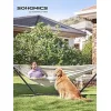 Songmics Αιώρα Διπλή Υφασμάτινη με Βάση Μαύρη 210x150εκ.
