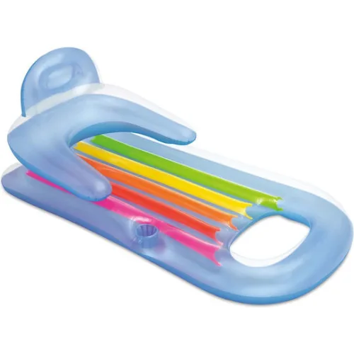 Mattress Sunbathing Swimming Chair 2in1 King Cool 160 X 85cm Intex 58802 SilverΚωδικός: 58802