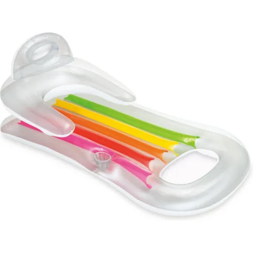 Mattress Sunbathing Swimming Chair 2in1 King Cool 160 X 85cm Intex 58802 SilverΚωδικός: 58802