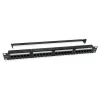 Powertech Patch Panel Unshielded για Rack 1U 19" 24 Θυρών cat6 ΜαύροΚωδικός: NETW-0046