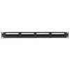 Powertech Patch Panel Unshielded για Rack 1U 19" 24 Θυρών cat6 ΜαύροΚωδικός: NETW-0046