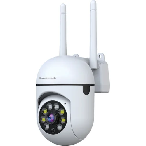 Powertech PT-1546 IP Κάμερα Παρακολούθησης Wi-Fi Full HD 1080p με Αμφίδρομη Επικοινωνία