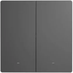 Sonoff M52c86 Χωνευτός Διακόπτης Τοίχου Wi-Fi Διπλός με Πλαίσιο Γκρι