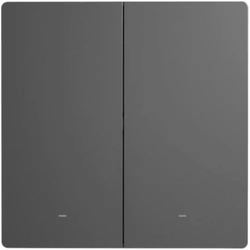 Sonoff M52c86 Χωνευτός Διακόπτης Τοίχου Wi-Fi Διπλός με Πλαίσιο Γκρι