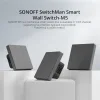 Sonoff M52c86 Χωνευτός Διακόπτης Τοίχου Wi-Fi Διπλός με Πλαίσιο Γκρι