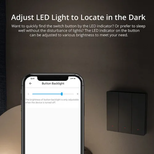 Sonoff M52c86 Χωνευτός Διακόπτης Τοίχου Wi-Fi Διπλός με Πλαίσιο Γκρι