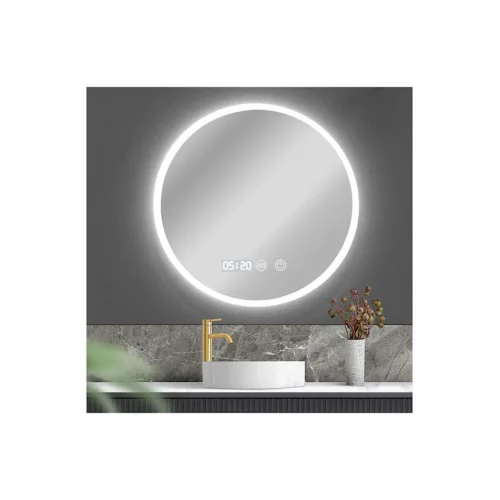 Bruno Στρογγυλός Καθρέπτης Μπάνιου Led Αφής από Μέταλλο 50x50cmΚωδικός: BRN-0275