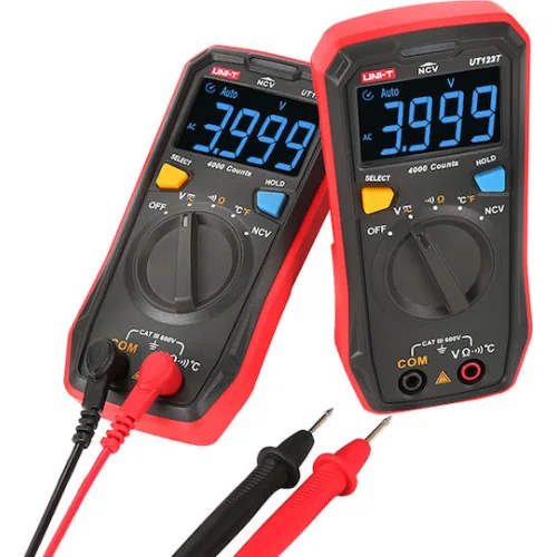 Uni-t Ψηφιακό Πολύμετρο Τσέπης Buzzer Μέτρηση Ac Dc Αντίστασης Ut123t
