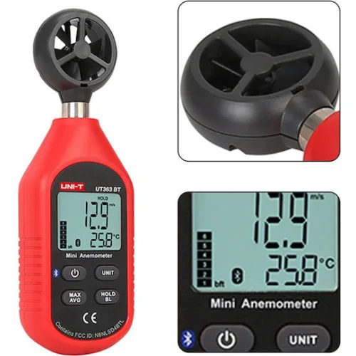 Uni-T UT363BT Ανεμόμετρο 0~30m/s με Bluetooth