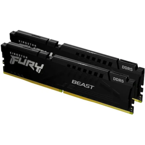 Kingston Fury Beast DDR5 με Module 1x32GB και Ταχύτητα 6000 για DesktopΚωδικός: KF560C36BBE-32