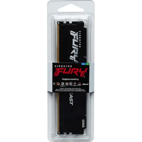Kingston Fury Beast DDR5 με Module 1x32GB και Ταχύτητα 6000 για DesktopΚωδικός: KF560C36BBE-32