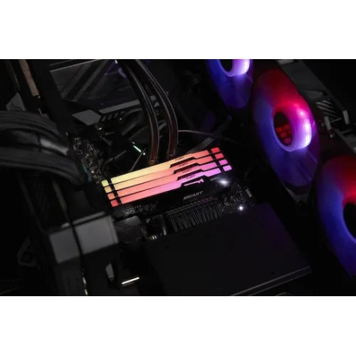 Kingston Fury Beast RGB DDR5 με Module 1x16GB και Ταχύτητα 5600 για DesktopΚωδικός: KF556C40BBA-16