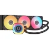 Corsair iCUE LINK TITAN 360 RX LCD Υδρόψυξη Επεξεργαστή Τριπλού Ανεμιστήρα 120mm για Socket AM4/AM5/1700 με RGB Φωτισμό