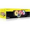 Corsair iCUE LINK TITAN 360 RX LCD Υδρόψυξη Επεξεργαστή Τριπλού Ανεμιστήρα 120mm για Socket AM4/AM5/1700 με RGB Φωτισμό