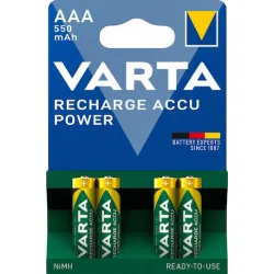 Varta Recharge Accu Power Επαναφορτιζόμενες Μπαταρίες AAA Ni-MH 550mAh 1.2V 4τμχ