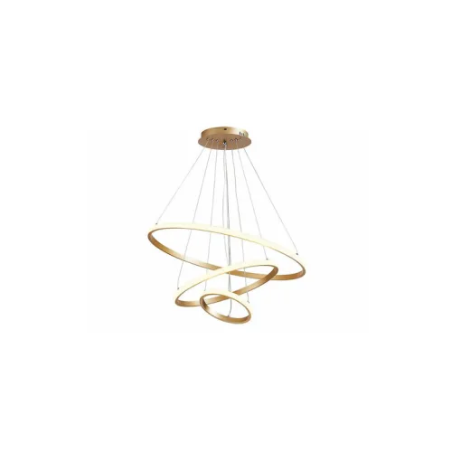 Powertech Ρυθμιζόμενο Κρεμαστό Φωτιστικό Χρυσό LED 60x60εκ. | Εκθεσιακό