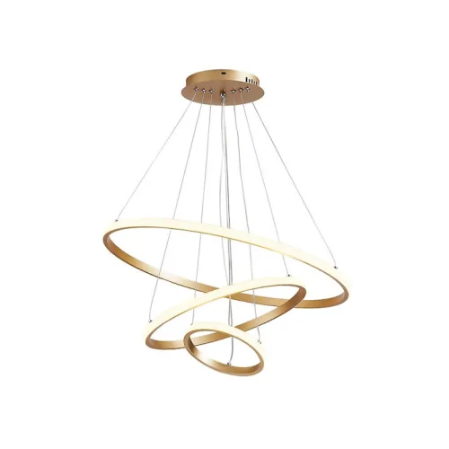 Powertech Ρυθμιζόμενο Κρεμαστό Φωτιστικό Χρυσό LED 60x60εκ. | Εκθεσιακό