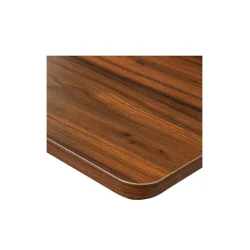 Ηλεκτρικό Γραφείο Gaming Monarch Aion Ξύλινο Walnut Executive Καφέ Μεταλλικά Πόδια Μαύρα & Ρυθμιζόμενο Ύψος 140x60x70εκ