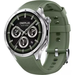 OnePlus Watch 3 Stainless Steel 46mm Αδιάβροχο με Παλμογράφο (Emerald Titanium)