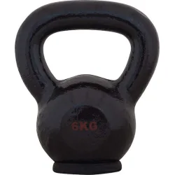 AMILA Kettlebell από Μαντέμι 6kg ΜαύροΚωδικός: 44521