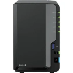 Synology DiskStation DS225+ NAS Tower με 2 θέσεις για HDD/SSD και 2 θύρες Ethernet