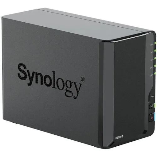 Synology DiskStation DS225+ NAS Tower με 2 θέσεις για HDD/SSD και 2 θύρες Ethernet