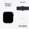 Apple Watch Series 11 Aluminium 42mm Αδιάβροχο με Παλμογράφο (Space Grey Aluminium Case with Black Sport Band - M/L)