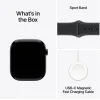 Apple Watch Series 11 Aluminium 46mm Αδιάβροχο με Παλμογράφο (Jet Black Aluminium Case with Black Sport Band - M/L)