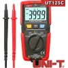 Uni-T Ψηφιακό Πολύμετρο Τσέπης True RMS με Buzzer με Μέτρηση AC / DC / Αντίστασης / Χωρητικότητας / Θερμοκρασίας UT125C