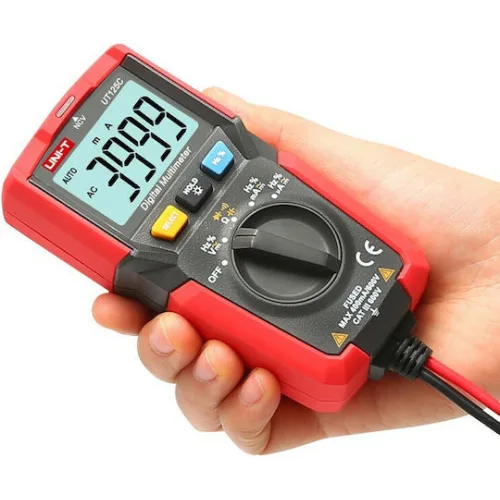 Uni-T Ψηφιακό Πολύμετρο Τσέπης True RMS με Buzzer με Μέτρηση AC / DC / Αντίστασης / Χωρητικότητας / Θερμοκρασίας UT125C