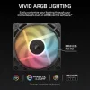 Corsair RS120-Reverse Case Fan με ARGB Φωτισμό και Σύνδεση 4-Pin PWM 3τμχ Λευκό