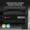Corsair RM1000x Shift 1000W Μαύρο Τροφοδοτικό Υπολογιστή Full Modular Cybenetics Gold