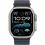 Apple Watch Ultra 2 2024 Titanium 49mm Αδιάβροχο με eSIM και Παλμογράφο (Natural με Navy Ocean Band)