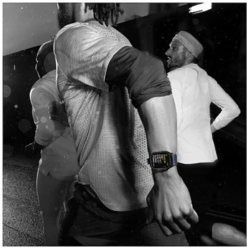 Apple Watch Ultra 2 2024 Titanium 49mm Αδιάβροχο με eSIM και Παλμογράφο (Natural με Navy Ocean Band)