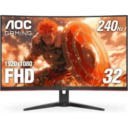 AOC C32G2ZE VA Curved Gaming Monitor 31.5" FHD 1920x1080 240Hz με Χρόνο Απόκρισης 4ms GTG